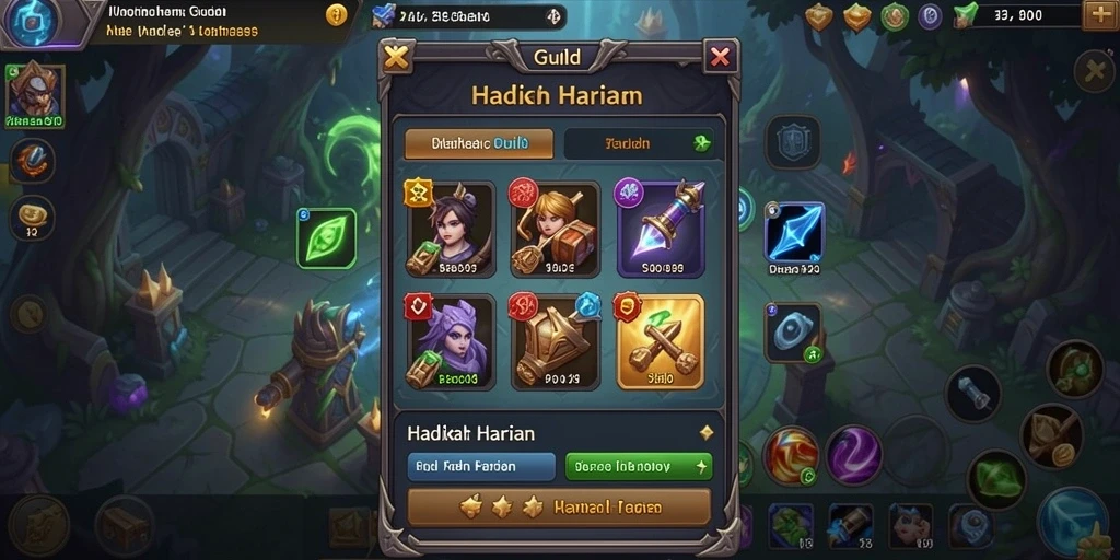 Tampilan karakter yang kaya akan detail.