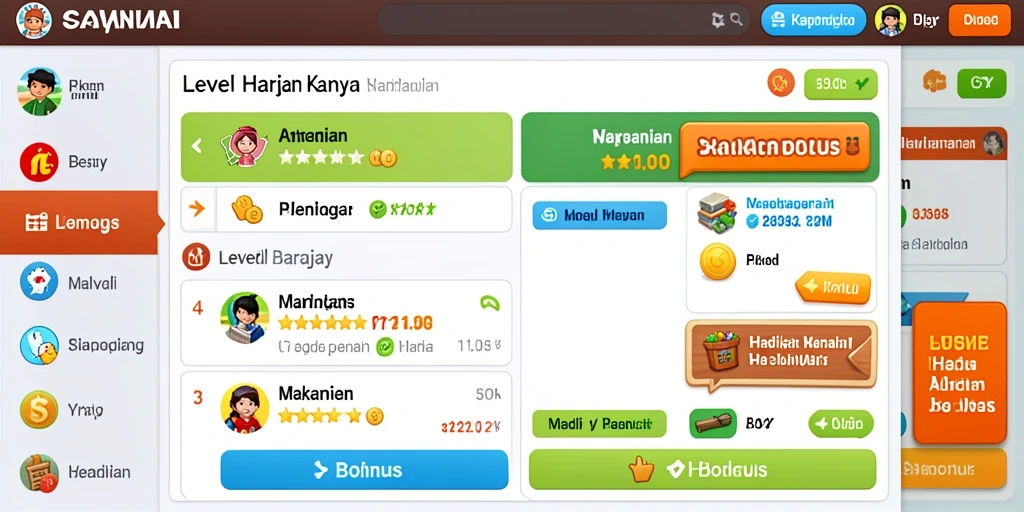 Tampilan grafis yang memukau dan interaktif.