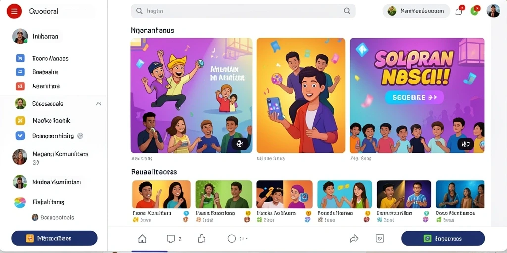 Tampilan antarmuka yang modern dan menarik.