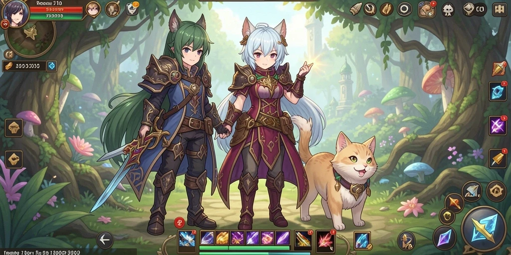Tampilan antarmuka yang intuitif memudahkan navigasi dalam game.